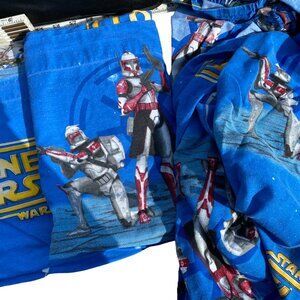 Star Wars Twin Size Flat & Fitted Sheets Preowned Crafts